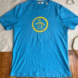 Original Penguin blue t-shirt, size L